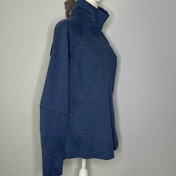 Prana Women’s Funnel Neck Pullover Blue Medium - Picture 6 of 10